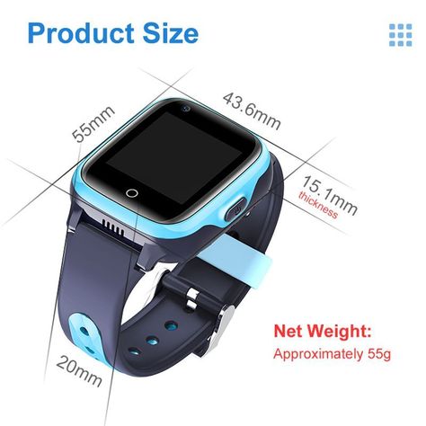 Reloj Smartwatch Niños 4g AZUL Videollamadas-2