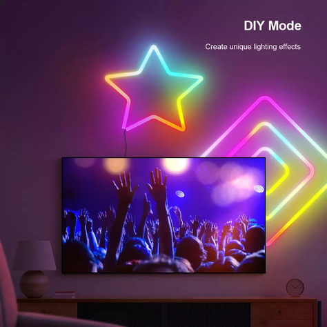 Cinta Neón Led Flexible Wifi y Bluetooth RGB 5mts 24W IP67 Compatible con Alexa y Google-3
