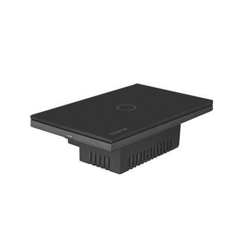 Interruptor Wifi RF Vhome Live LN Black Touch 1 Canal Compatible Con Google Home y Alexa-1