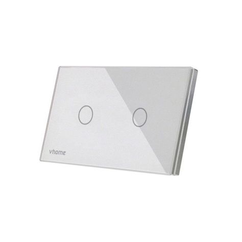 Interruptor Wifi RF Vhome Live LN Touch 2 Canales Compatible Con Google Home y Alexa-0
