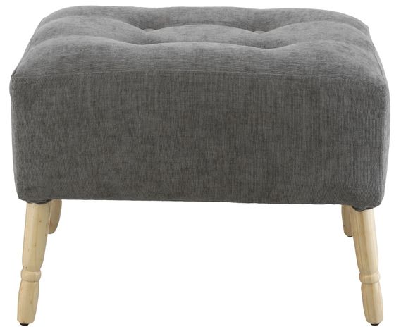 Pouf Petrum Nancy Gris Claro Altea 62x42x42 cm Máxima Design-0