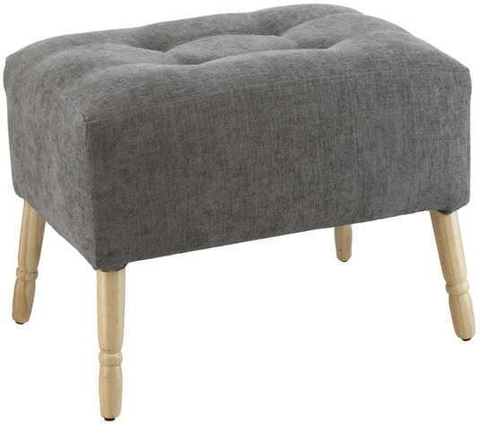 Pouf Petrum Nancy Gris Claro Altea 62x42x42 cm Máxima Design-1