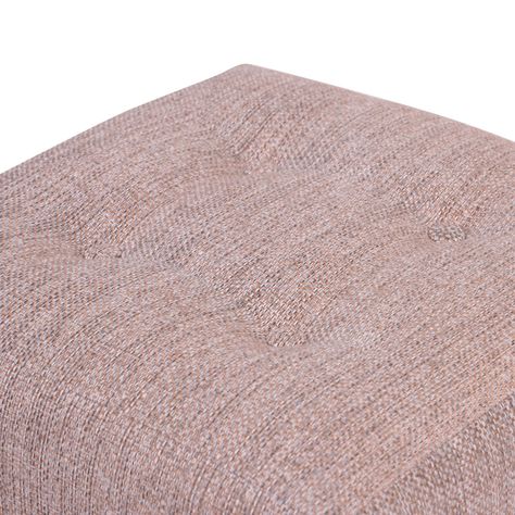 Pouf Alemania Gris Beige Omega 42x42x43 cm Máxima Design-2