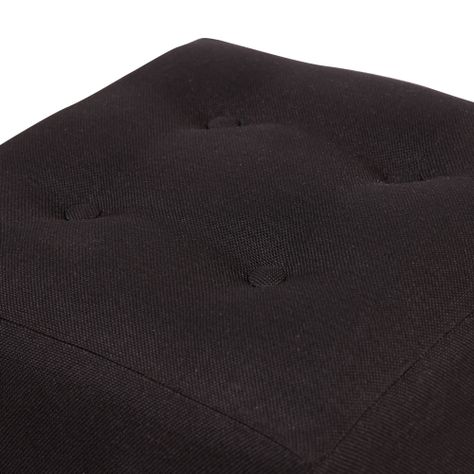Pouf Alemania Negro Delta 42x42x43 cm Máxima Design-2