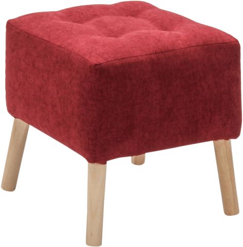 Pouf Alemania Burdeo Altea 42x42x43 cm Máxima Design-1