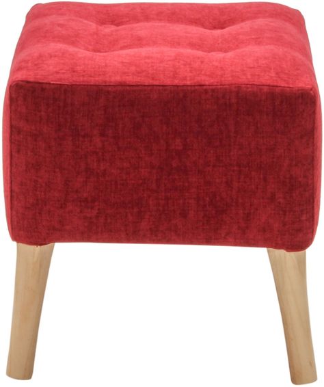 Pouf Alemania Burdeo Altea 42x42x43 cm Máxima Design-0