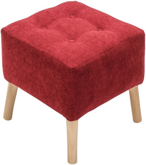 Pouf Alemania Burdeo Altea 42x42x43 cm Máxima Design-2