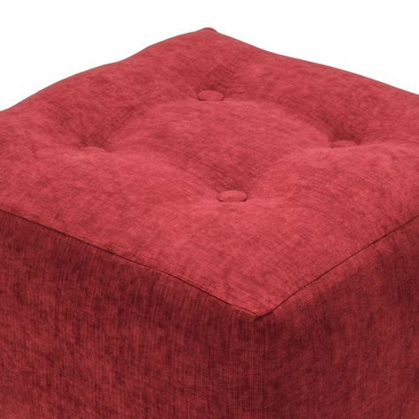 Pouf Alemania Burdeo Altea 42x42x43 cm Máxima Design-3