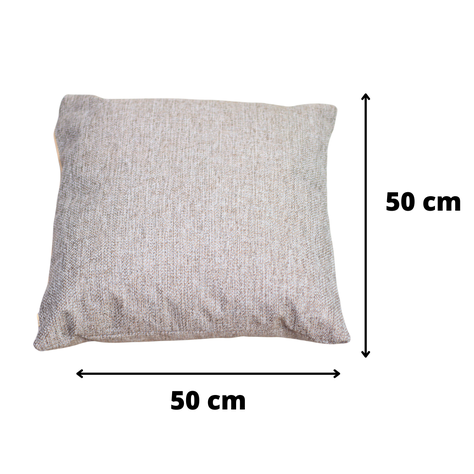 Cojin Gris Beige 50x50 cm-2
