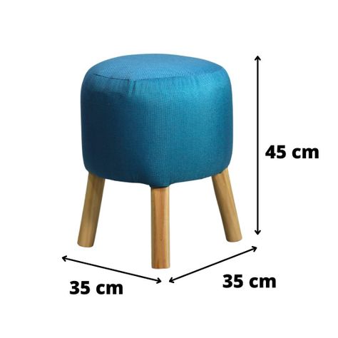 Pouf Bird Turquesa Omega 35x35x45 cm Máxima Design-2