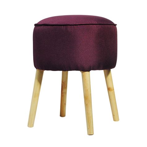 Pouf Francisca Morado 50x40x40 cm Máxima Design-2