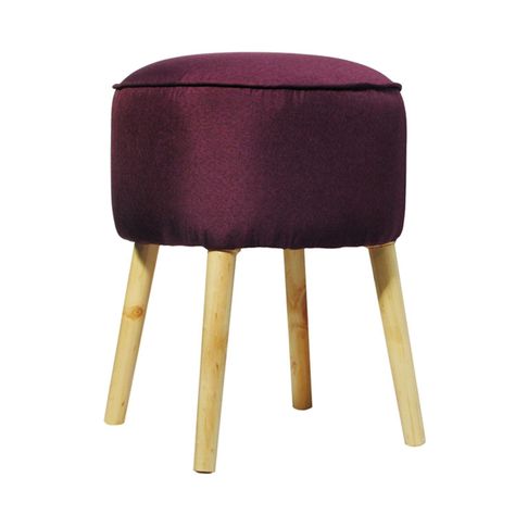 Pouf Francisca Morado 50x40x40 cm Máxima Design-1