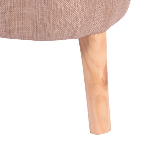 Pouf Bird Beige Omega 35x35x45 cm Máxima Design-3
