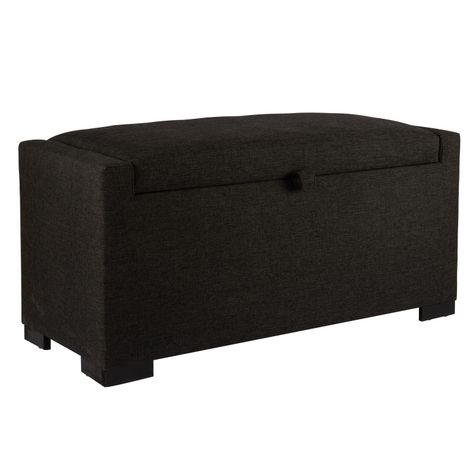 Banqueta con Baúl Leyzy Grafito Delta 40X55X105 cm Máxima Design-1