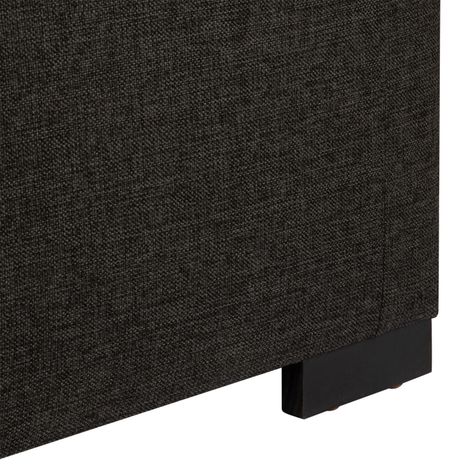 Banqueta con Baúl Leyzy Grafito Delta 40X55X105 cm Máxima Design-3