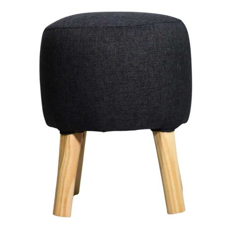 Pouf Bird Grafito Omega 35x35x45 cm Máxima Design-1