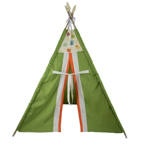 Carpa Tipi Monstruito Verde Textil 120x170x180 cm Máxima Design-2