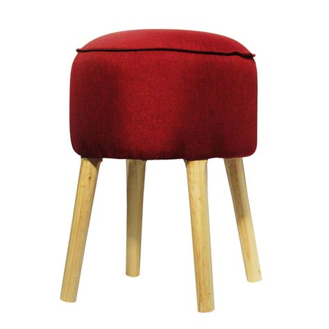 Pouf Francisca Burdeo 50x40x40 cm Máxima Design-2