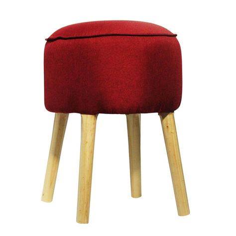 Pouf Francisca Burdeo 50x40x40 cm Máxima Design-1