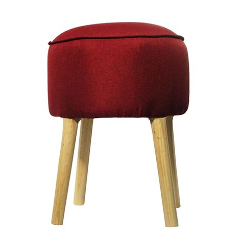 Pouf Francisca Burdeo 50x40x40 cm Máxima Design-0