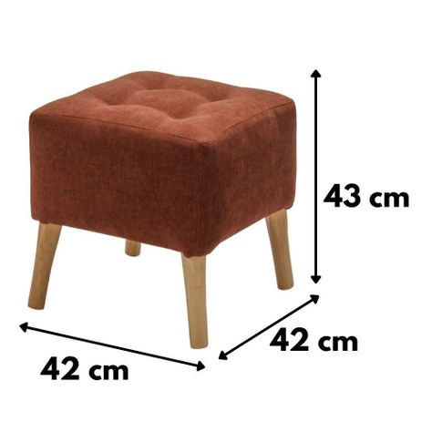 Pouf Alemania Chocolate Altea 42x42x43 cm Máxima Design-4