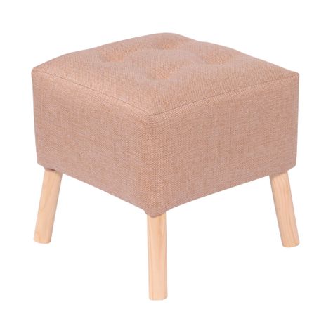 Pouf Alemania Beige Omega 42x42x43 cm Máxima Design-1