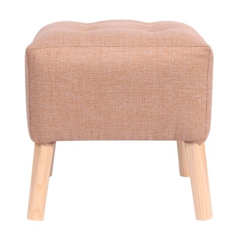 Pouf Alemania Beige Omega 42x42x43 cm Máxima Design-0