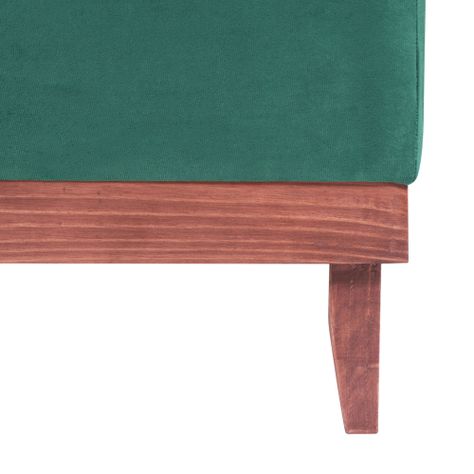 Pouf Baúl Emilia Verde Botella Felpa 45x45x46 cm Máxima Design-5