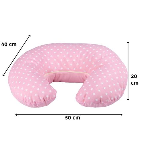 Cojín Lactancia Estrella Rosado Textil 50x40x20 cm-2