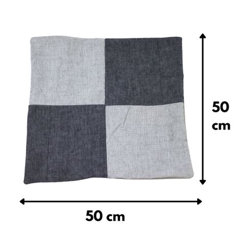 Funda Cojín Gabriela Gris Grafito Altea 50x50 cm-1