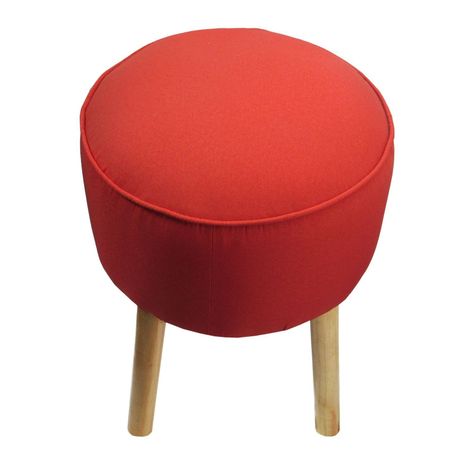 Pouf Francisca Rojo 50x40x40 cm Máxima Design-3