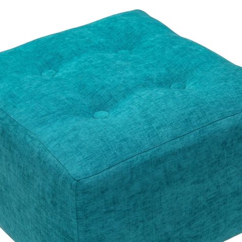 Pouf Alemania Turquesa Altea 42x42x43 cm Máxima Design-3