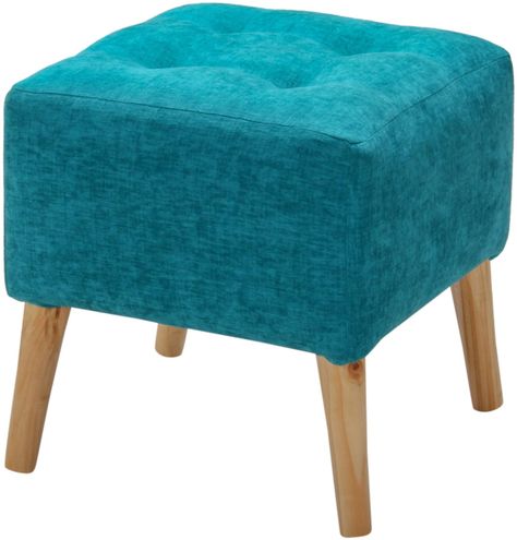 Pouf Alemania Turquesa Altea 42x42x43 cm Máxima Design-0