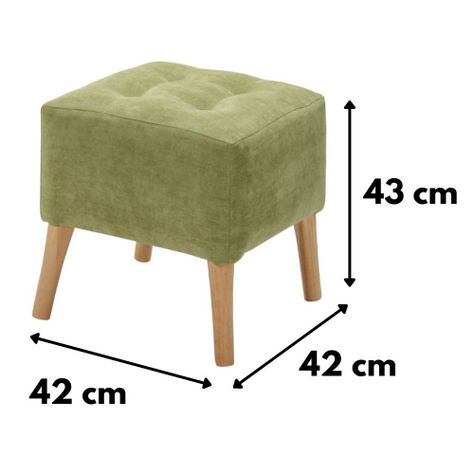 Pouf Alemania Pistacho Altea 42x42x43 cm Máxima Design-4