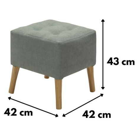 Pouf Alemania Verde Agua Altea 42x42x43 cm Máxima Design-5