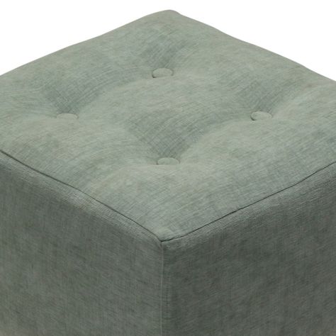 Pouf Alemania Verde Agua Altea 42x42x43 cm Máxima Design-3