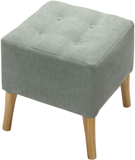 Pouf Alemania Verde Agua Altea 42x42x43 cm Máxima Design-2