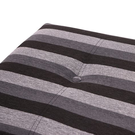 Pouf Baúl Emilia Rayas Negro Gris 45x45x46 cm Máxima Design-3
