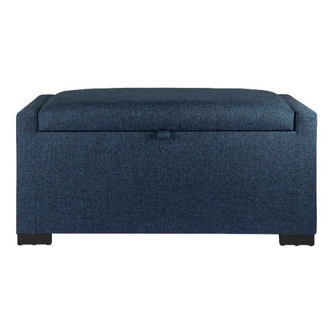 Banqueta con Baúl Leyzy Azul Omega con Baúl 40X55X105 cm -0