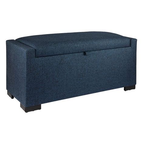 Banqueta con Baúl Leyzy Azul Omega con Baúl 40X55X105 cm -1
