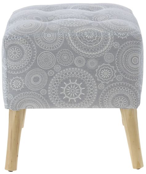 Pouf Alemania Mándala 42x42x43 Cm Máxima Design-0