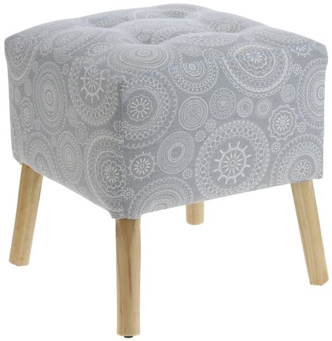 Pouf Alemania Mándala 42x42x43 Cm Máxima Design-1