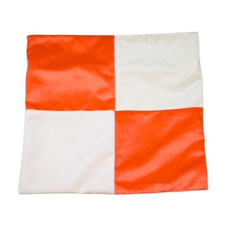 Funda Cojín Gabriela Naranjo Blanco Felpa 50x50 cm-0