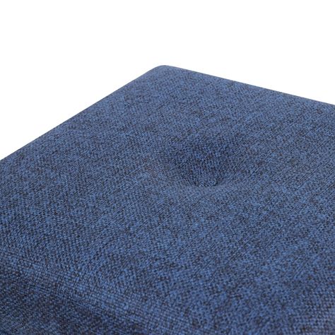 Pouf Emilia con Baúl Azul Omega 45x45x46 Cm Máxima Design-4