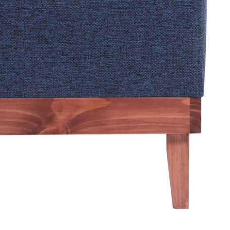 Pouf Emilia con Baúl Azul Omega 45x45x46 Cm Máxima Design-5