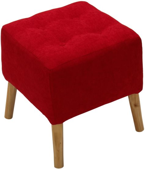 Pouf Alemania Rojo Amalfi 42x42x43 cm Máxima Design-2