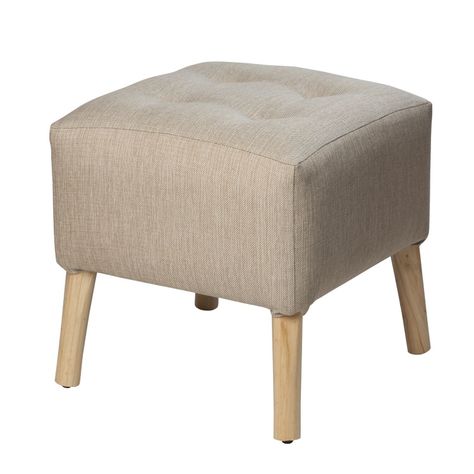 Pouf Alemania Natural Delta 42x42x43 cm Máxima Design-1