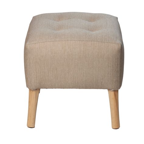 Pouf Alemania Natural Delta 42x42x43 cm Máxima Design-0