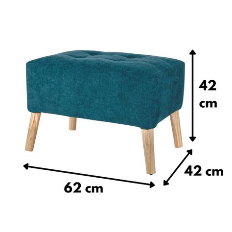 Pouf Petrum Petroleo Altea 62x42x42 cm-2