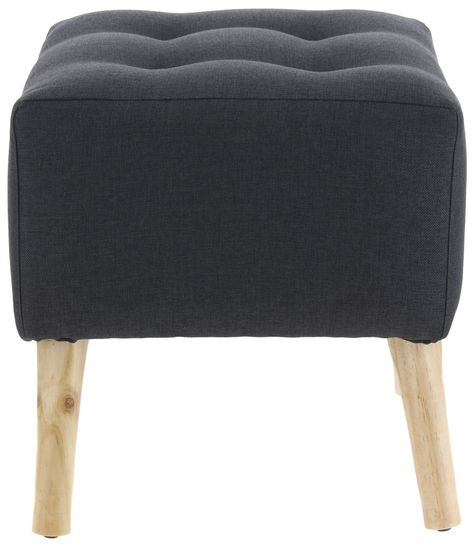 Pouf Alemania Grafito Amalfi 42x42x43 cm Máxima Design-0